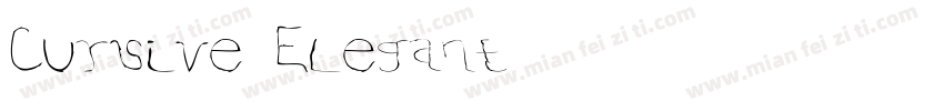 Cursive Elegant字体转换